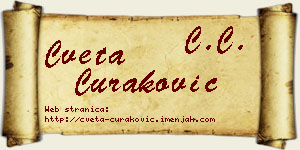 Cveta Curaković vizit kartica